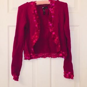 EUC silk/cashmere sweater with multi shape sequins